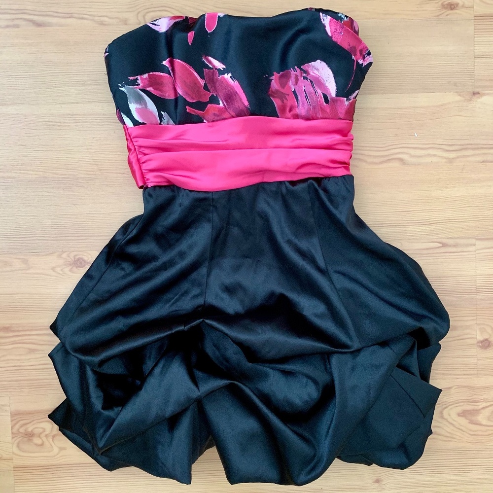 Junior Size 1 Strapless Satin Dress